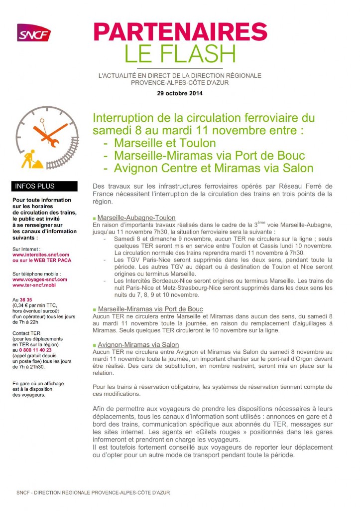 b41029 Partenaires Le Flash 2014 - 29 octobre 2014